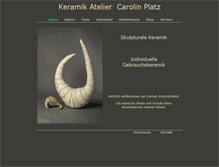 Tablet Screenshot of keramik-platz.de